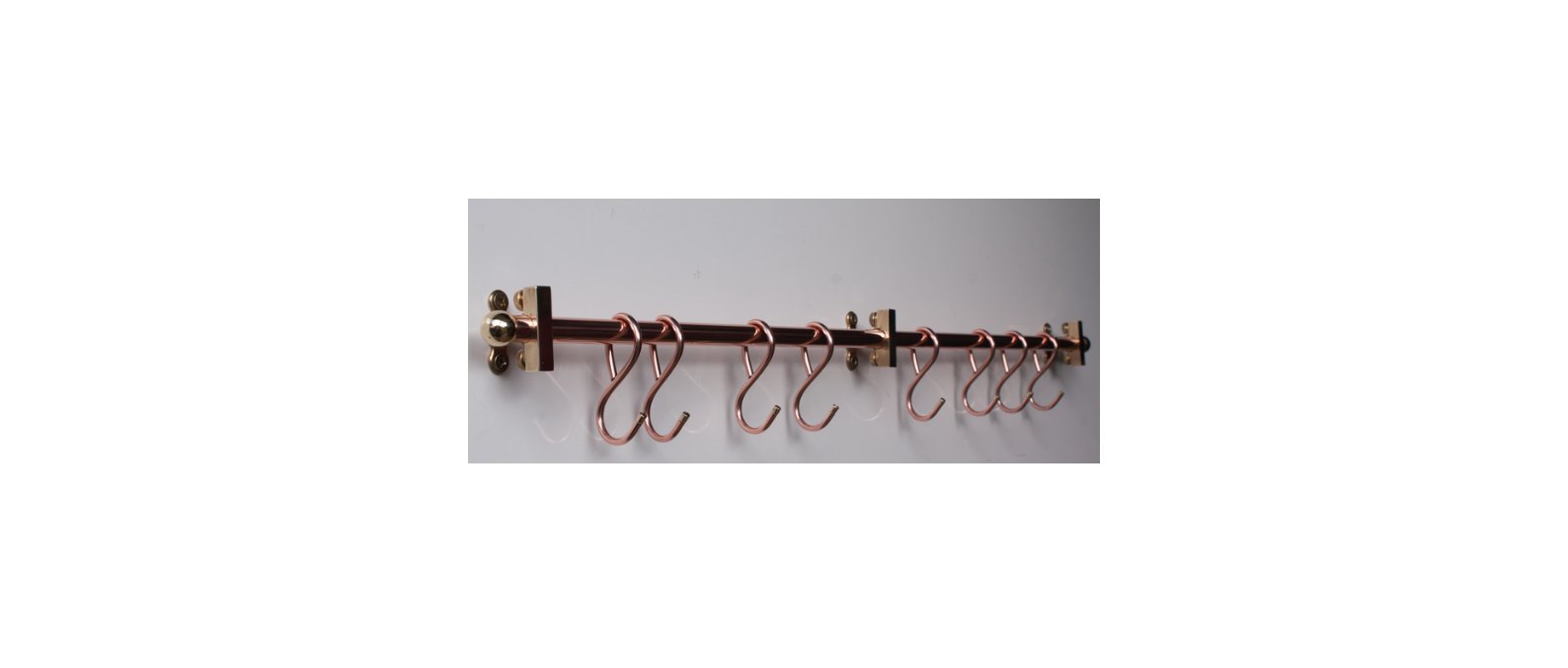 32" Kitchen Pan Rack Acorn Ends