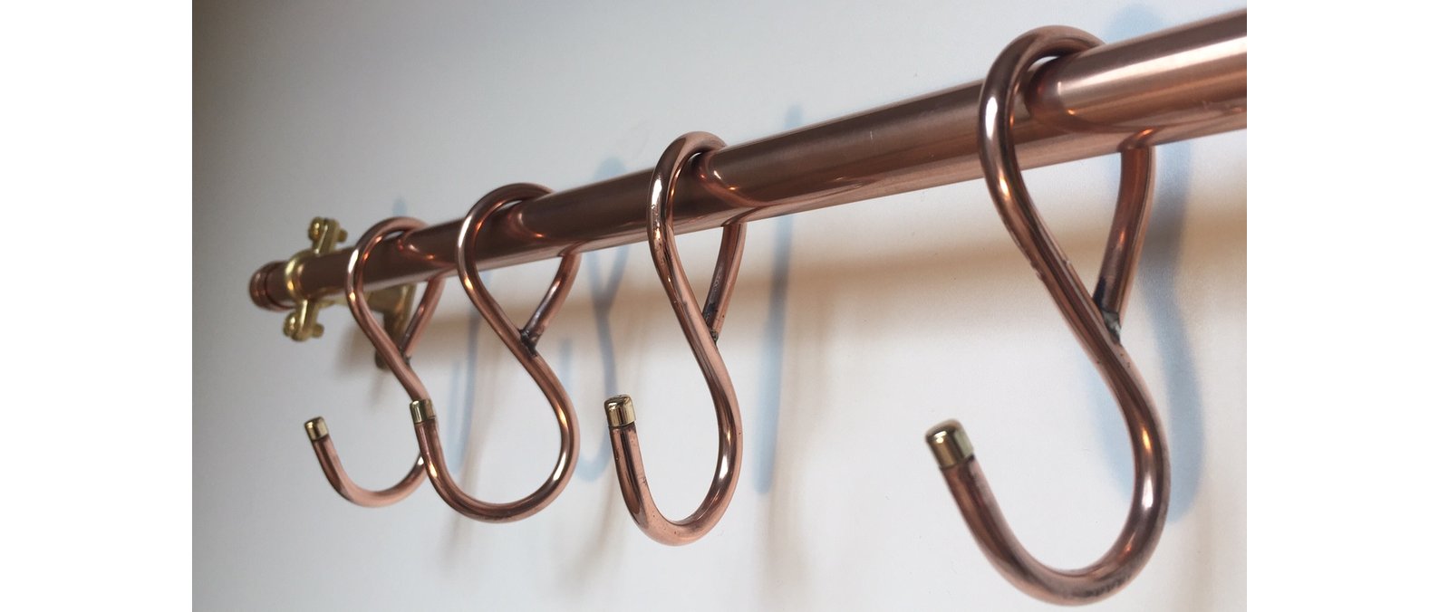 36" Kitchen Pan Rack Copper