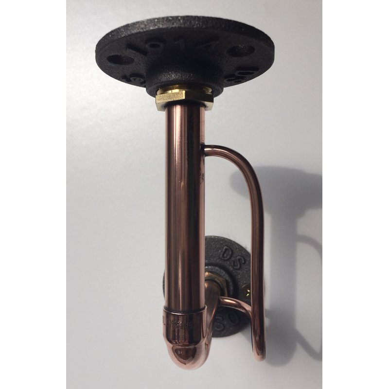 copper shelf bracket with auxillary