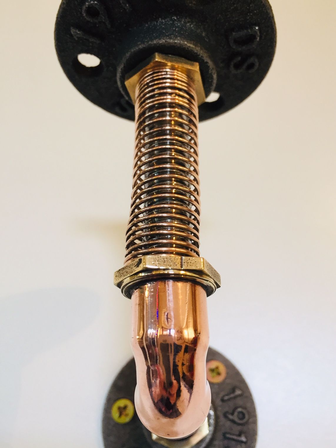 heavy duty copper bronze shelf bracket industrial style