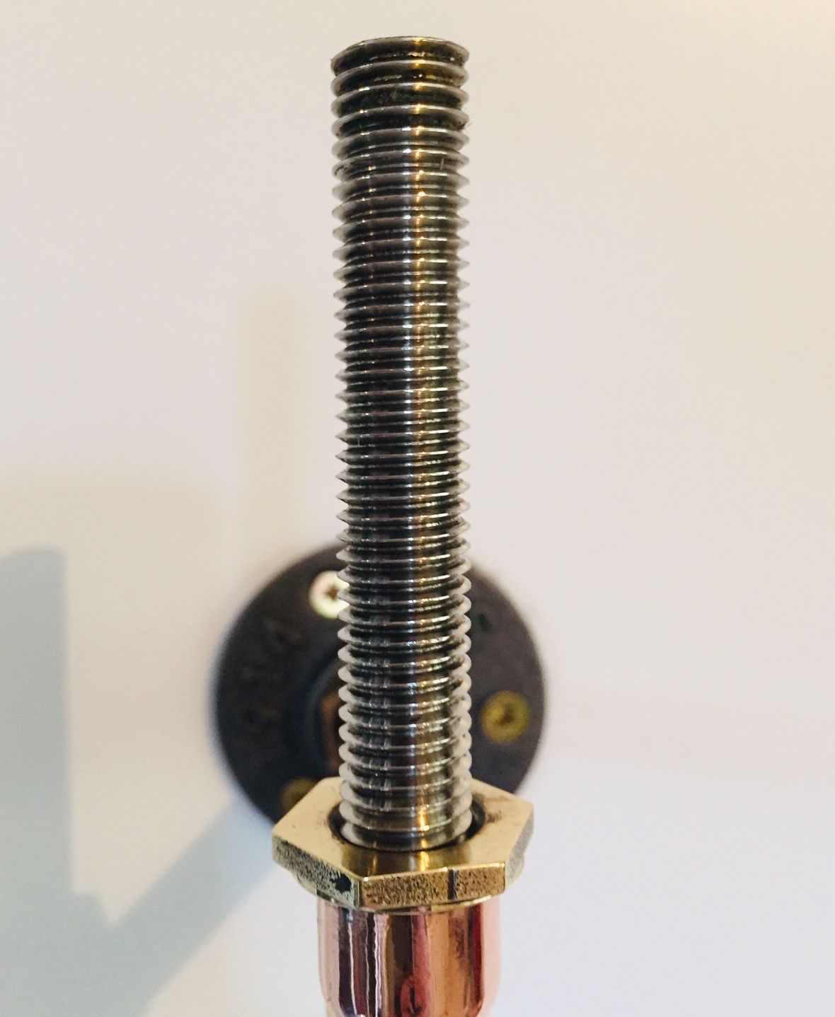 spring loaded bronze copper steel industrial wall bracket