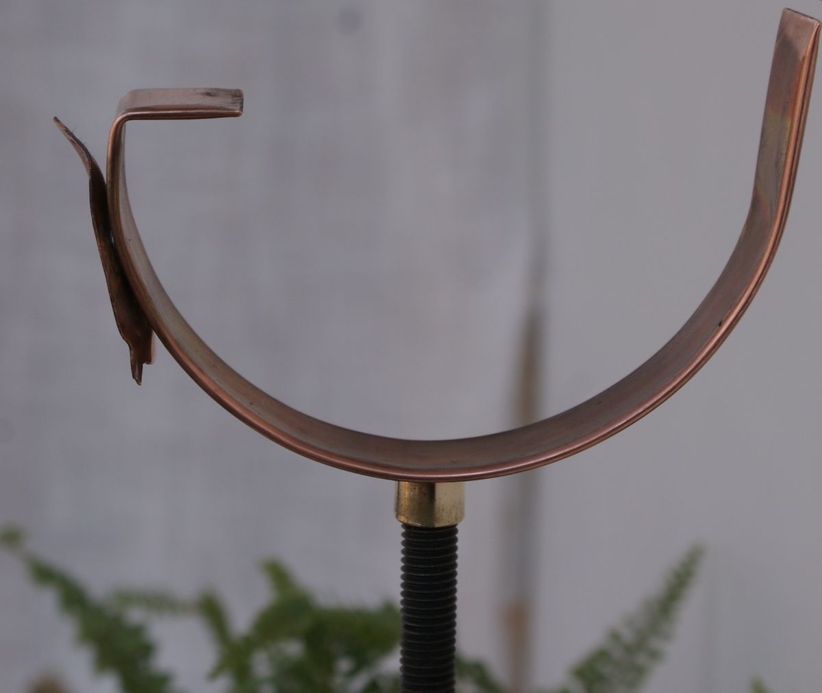 rustic copper gutter bracket hand forged