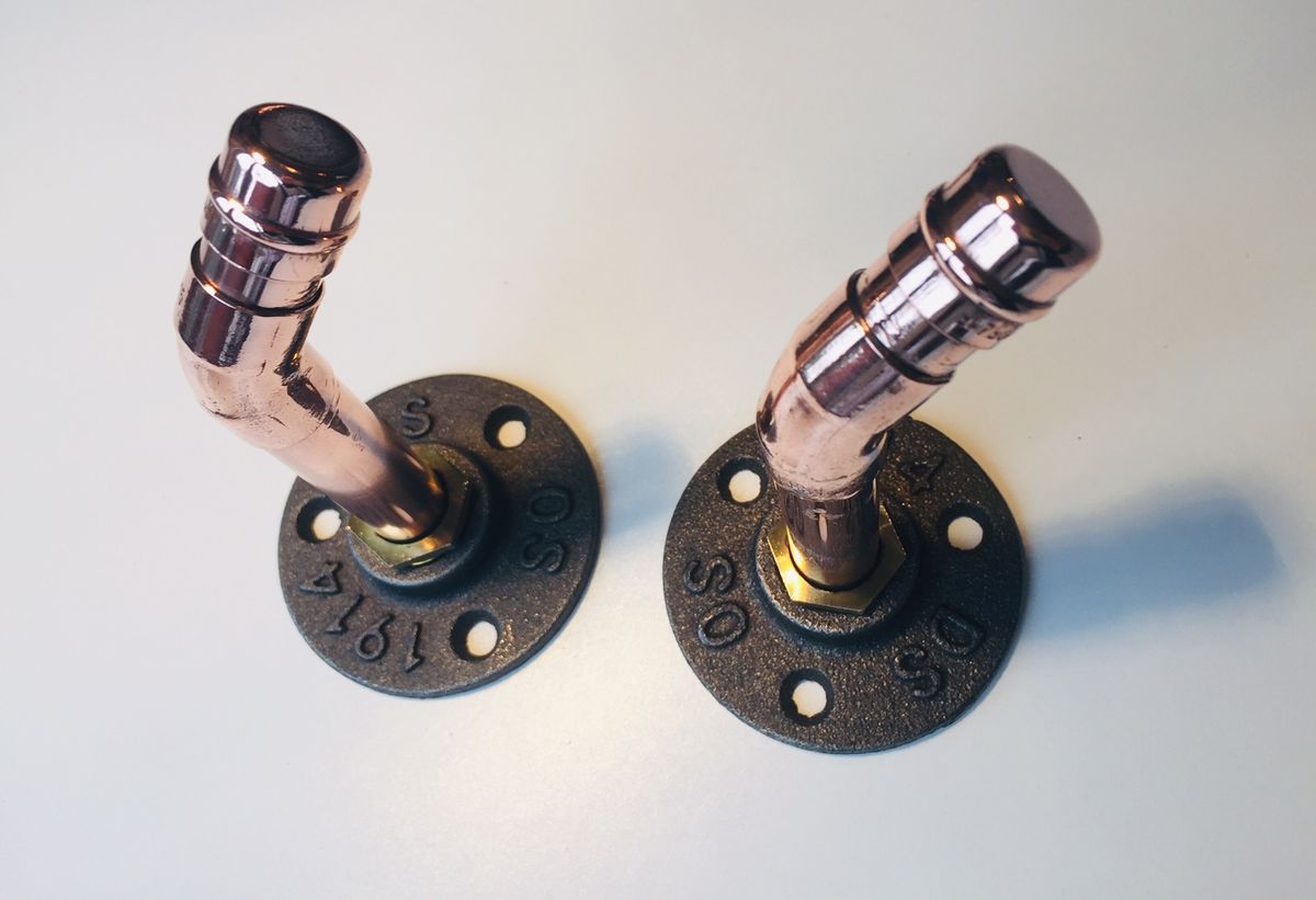 retro copper cast iron brass school coat hook