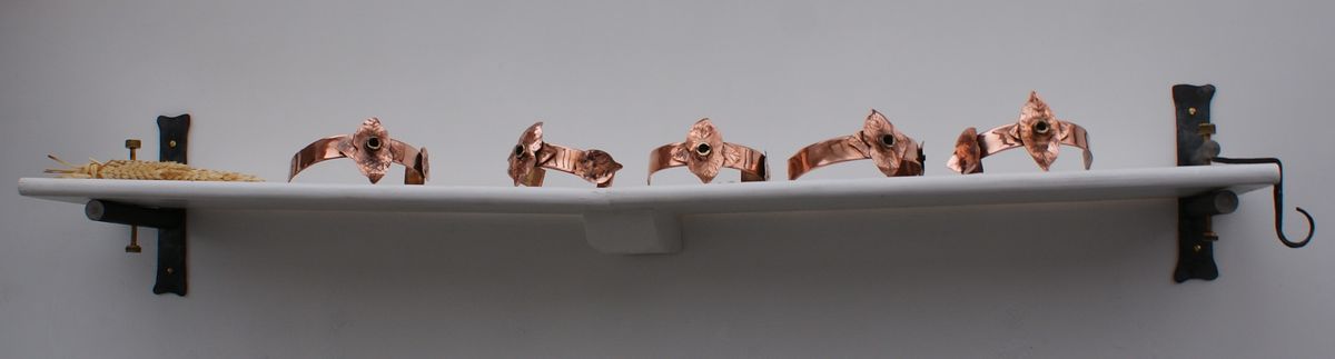 vintage style copper gutter bracket